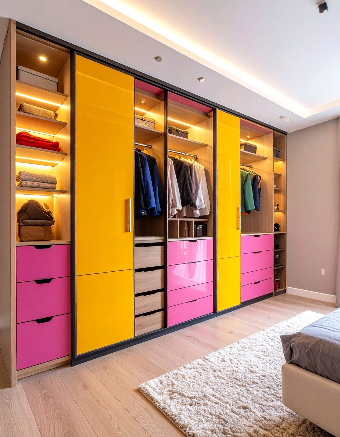 Small Bedroom Wardrobe Cabinets That Replace Closets - 20 Floor to Ceiling Cabinets Ideas