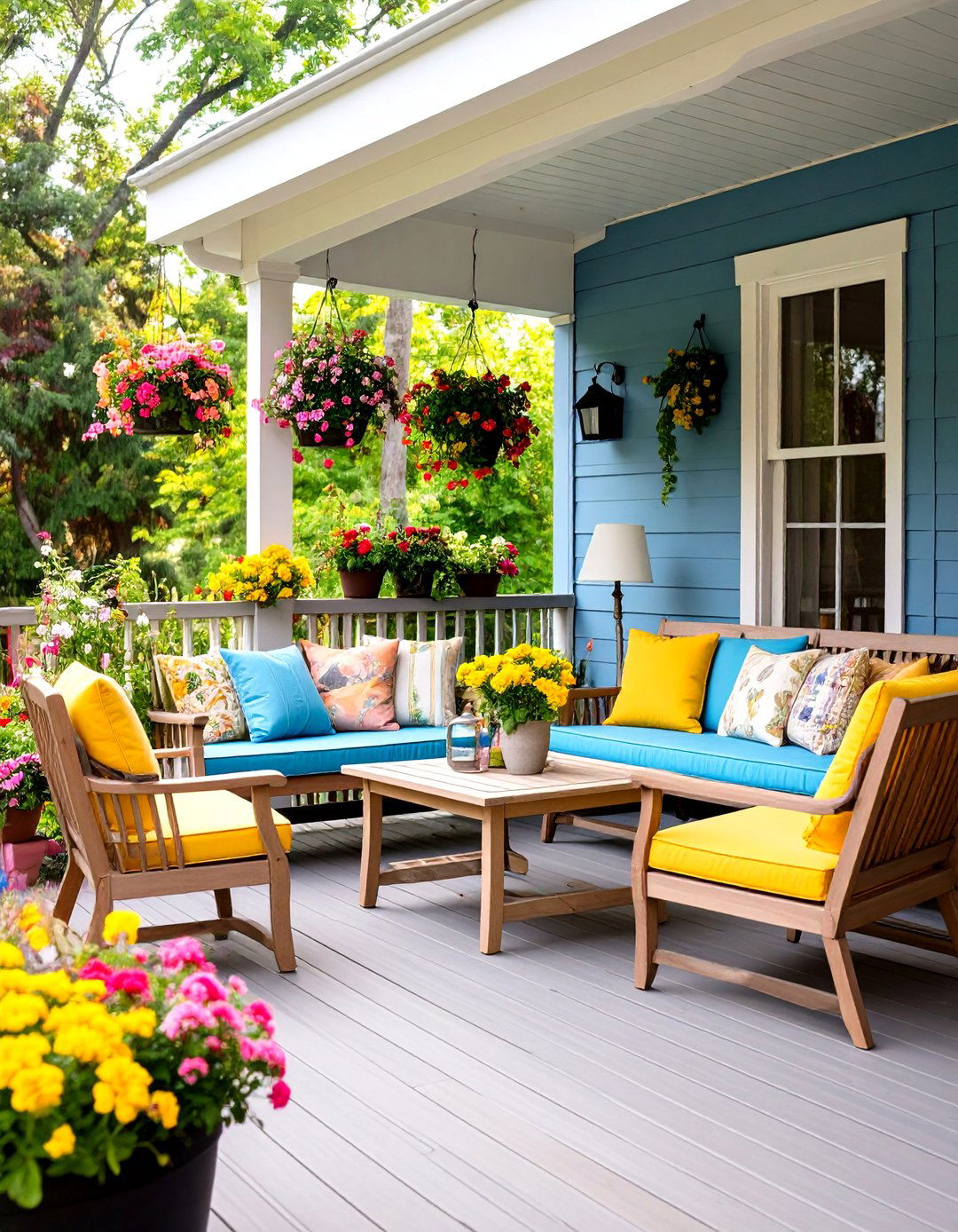 Small Covered Porch Maximizing Space - 20 Covered Porch Ideas