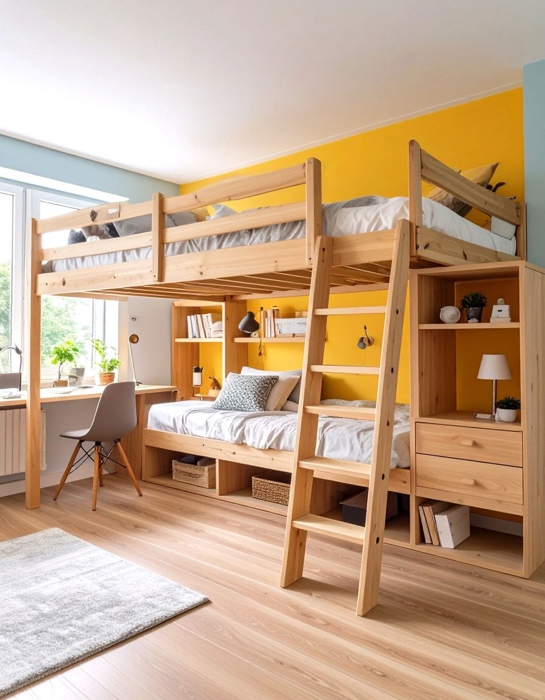 Small Guest Room Lofted Bed for Storage - 20 small guest room ideas