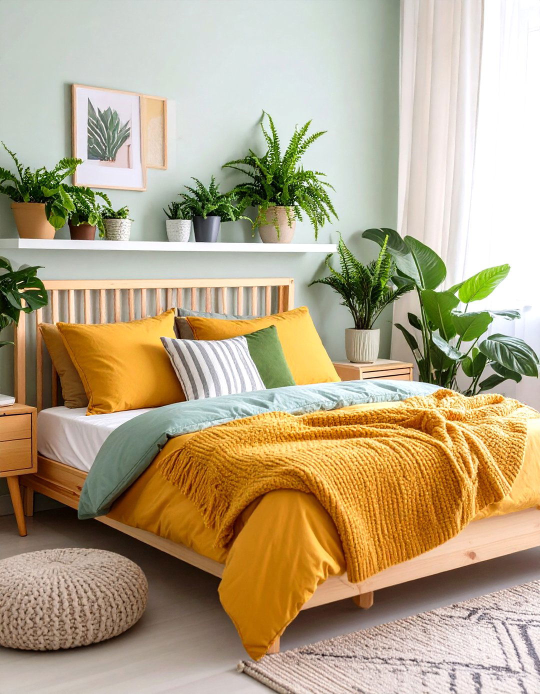 Small Guest Room Plants on Ledges - 20 small guest room ideas