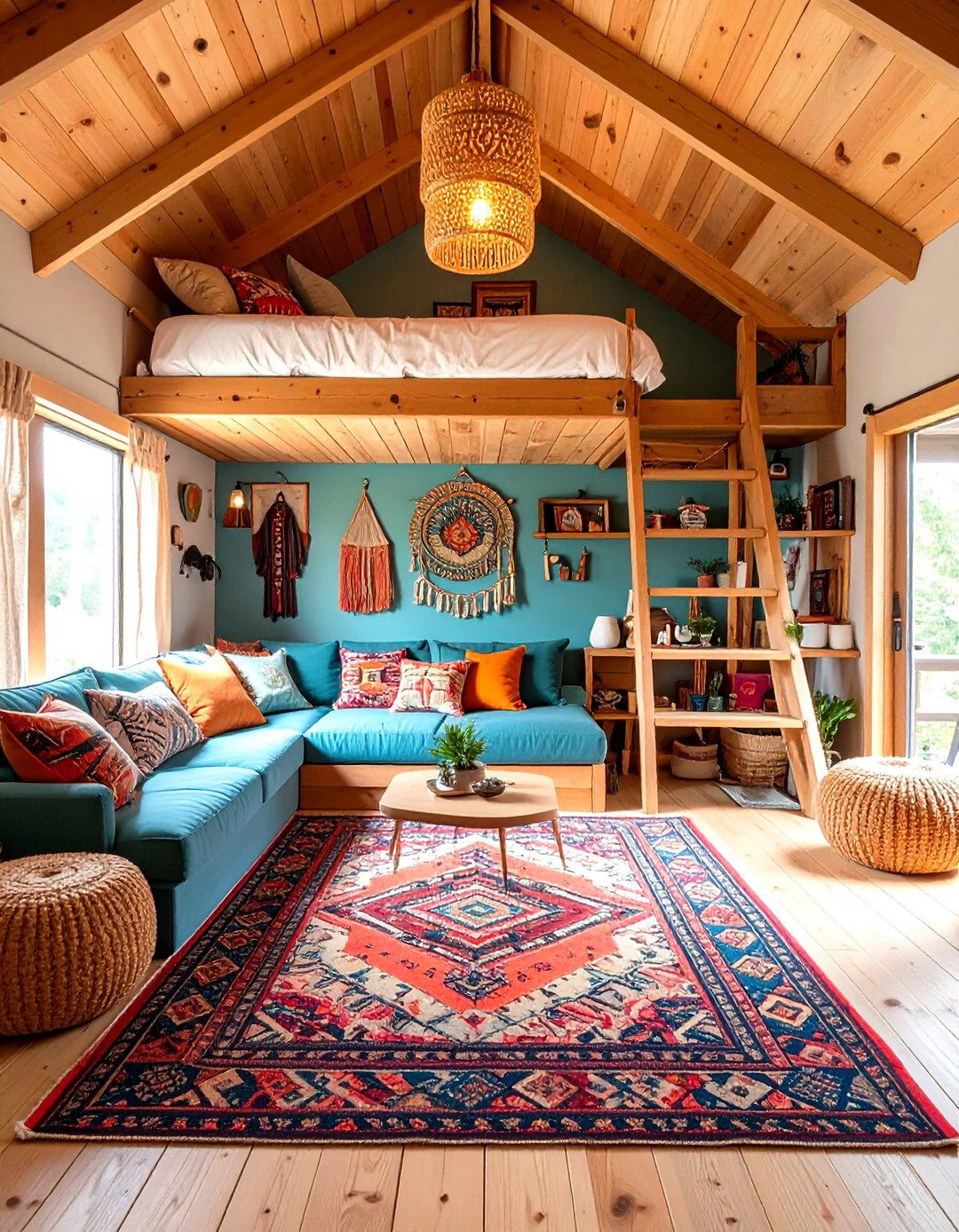 Small Log Cabin Maximalist Design - 20 Log Cabin Interior Design Ideas