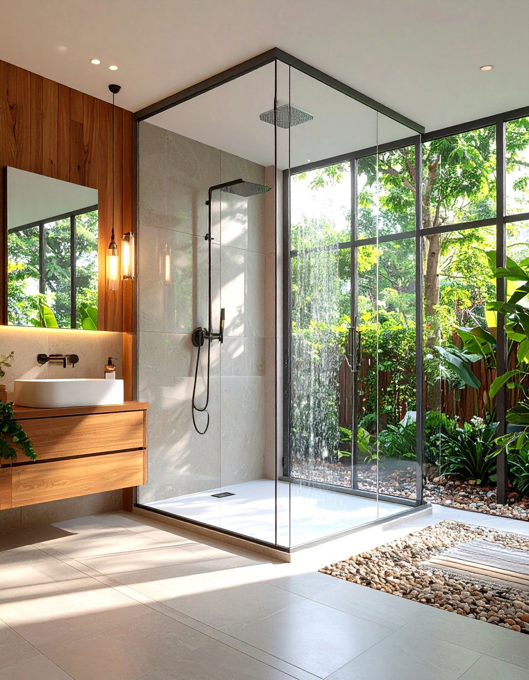 Small Master Bathroom Glass Shower Expansion Design - 20 Small Master Bathroom Ideas