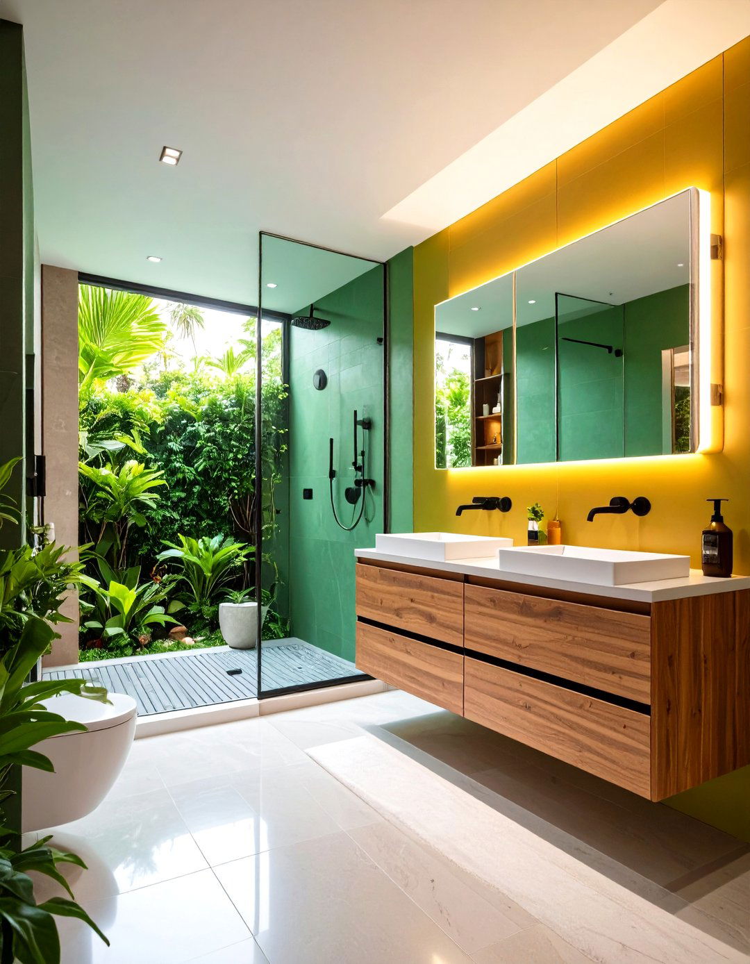 Small Master Bathroom Smart Technology Integration Design - 20 Small Master Bathroom Ideas