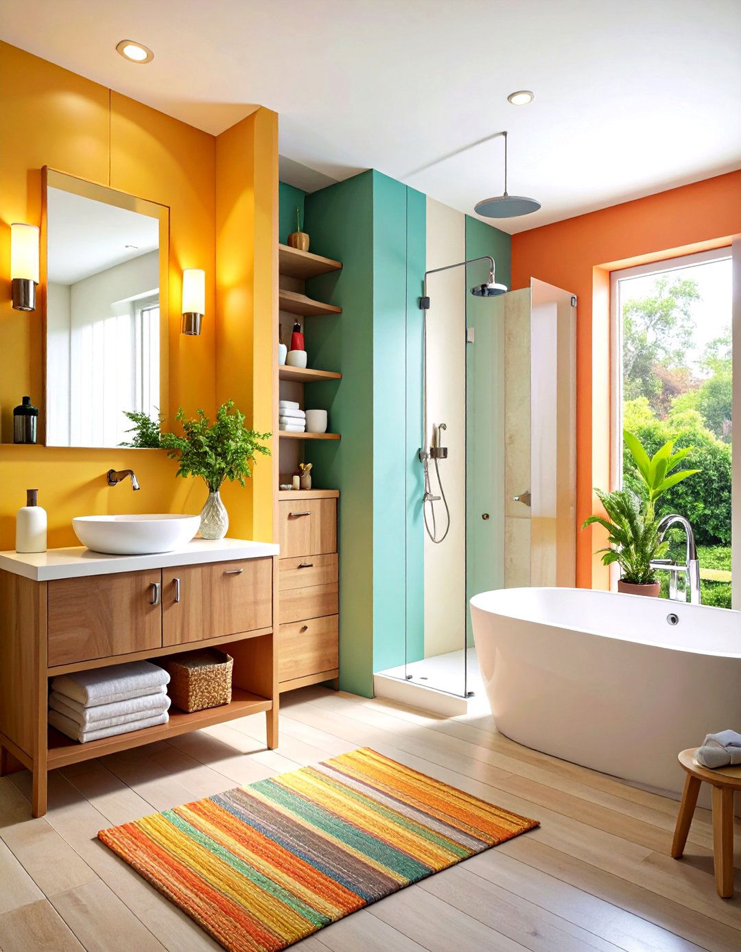 Small Master Bathroom Vertical Storage Solutions Design - 20 Small Master Bathroom Ideas