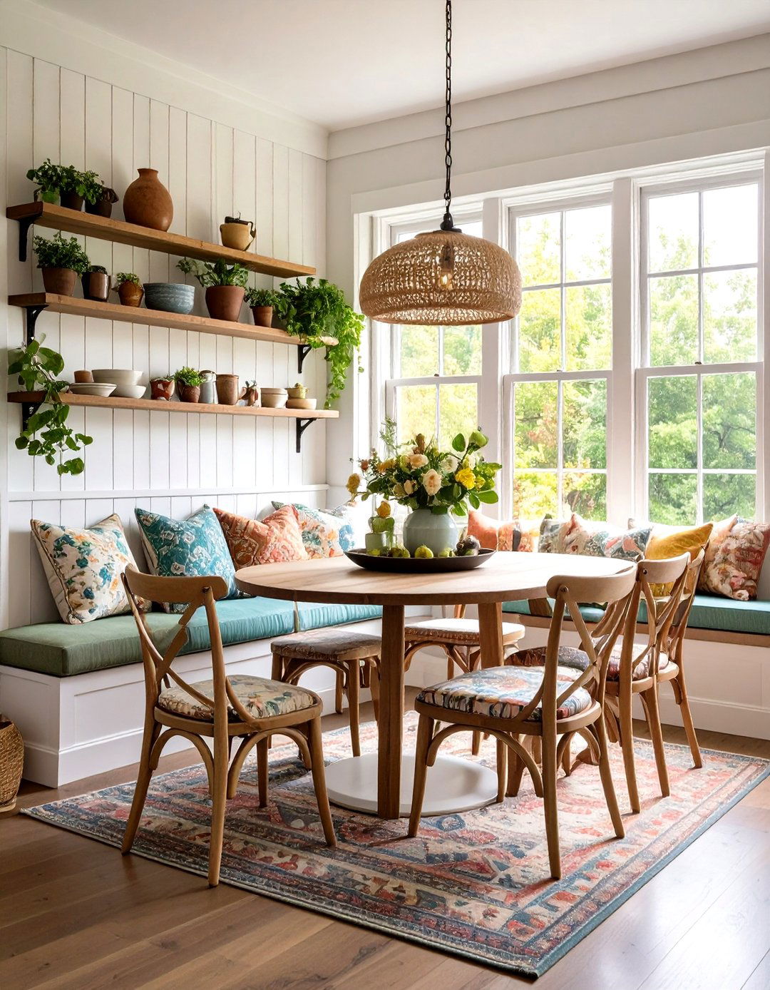 Small Space Eclectic Dining Nook - 20 Eclectic Dining Room Ideas