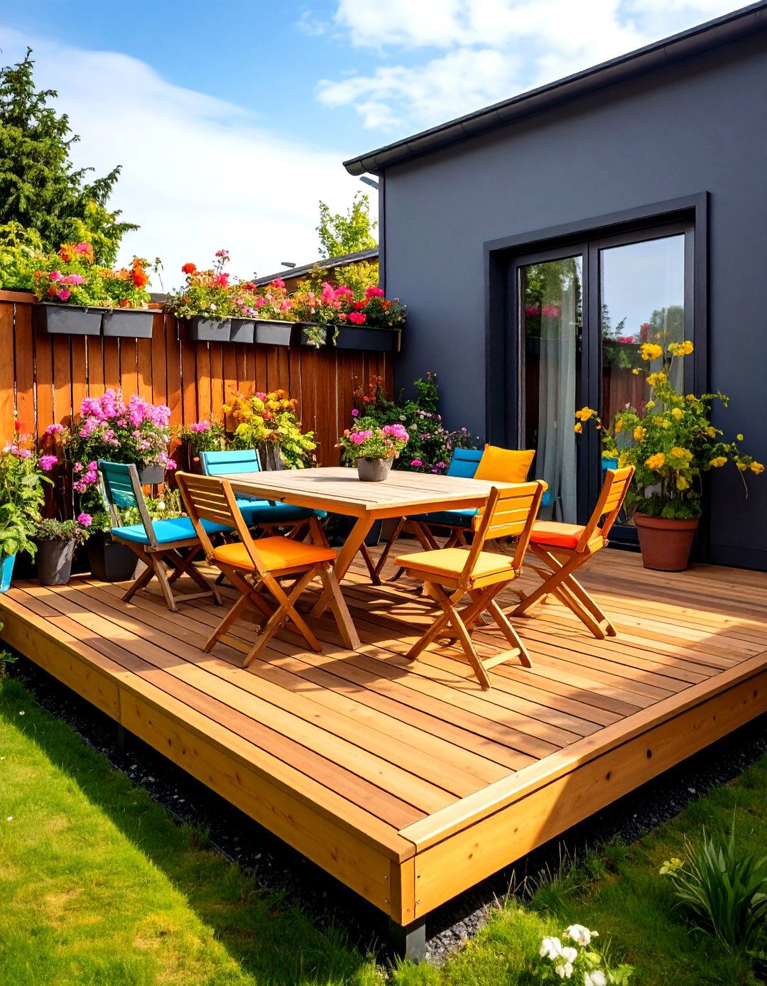 Small Space Folding Furniture Platform Deck - 20 Platform Deck Ideas