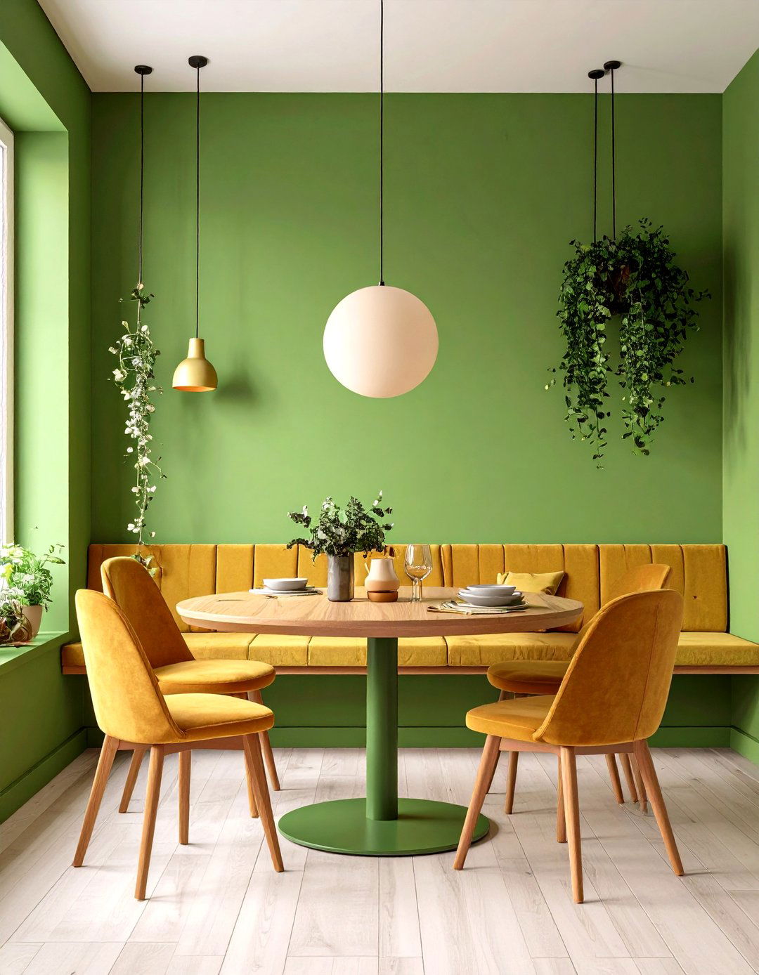 Small Space Green Dining Nooks - 20 Green Dining Room Ideas