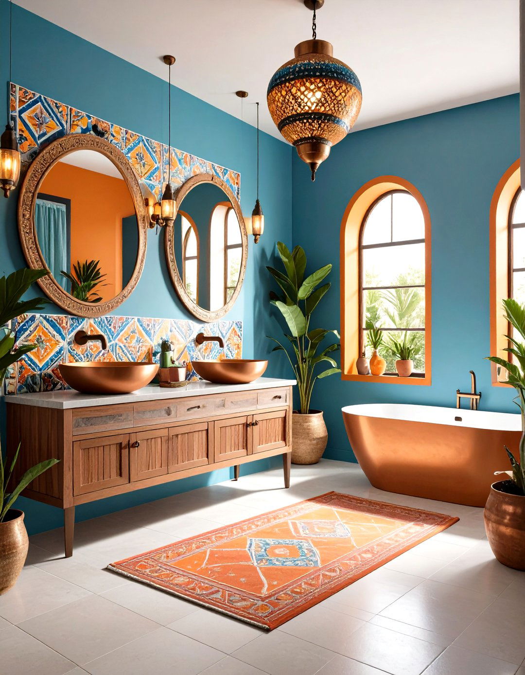 Small Space Mexican Bathroom Efficiency - 20 Mexican Bathroom Ideas