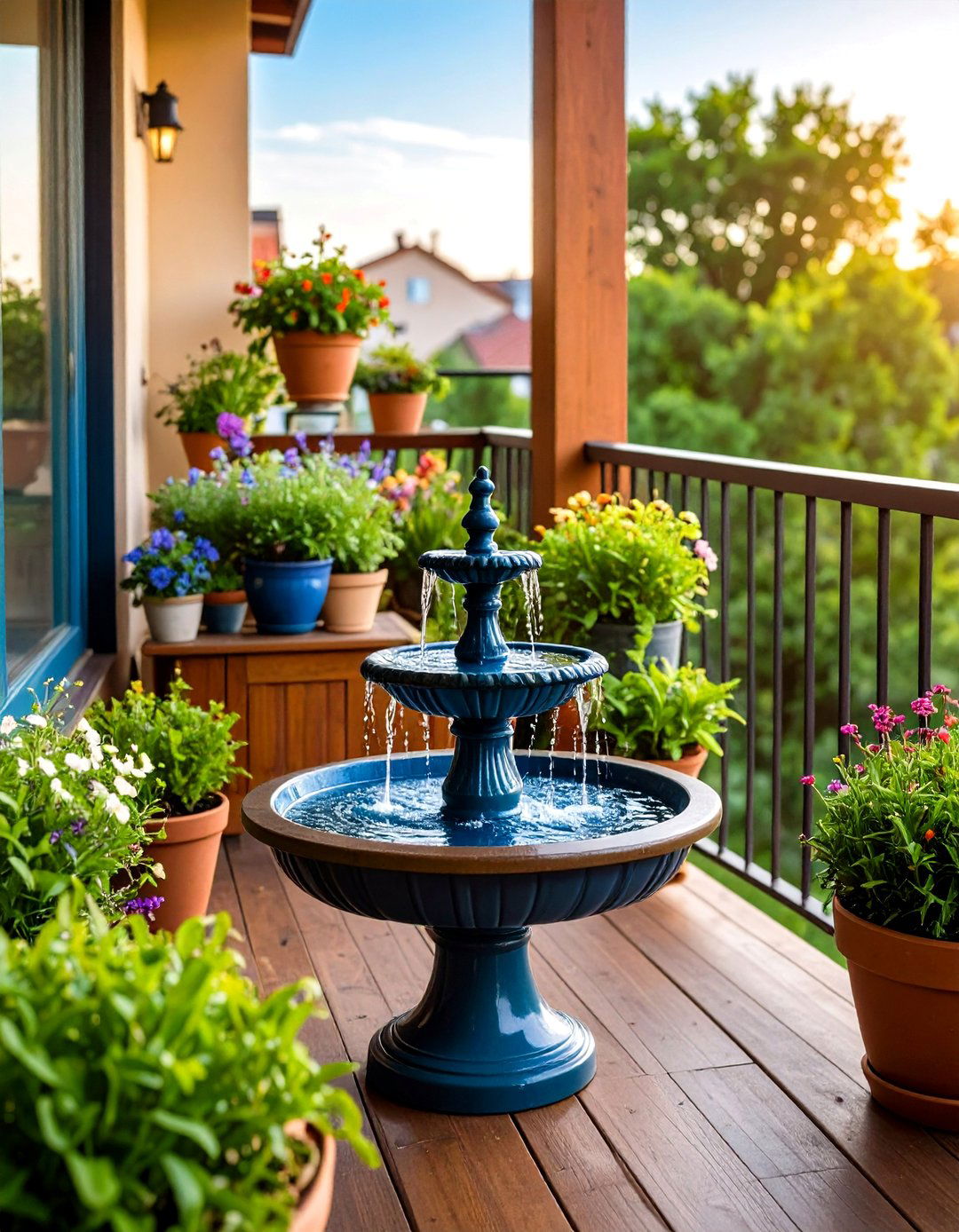 Small Water Features - 20 Small Balcony Ideas