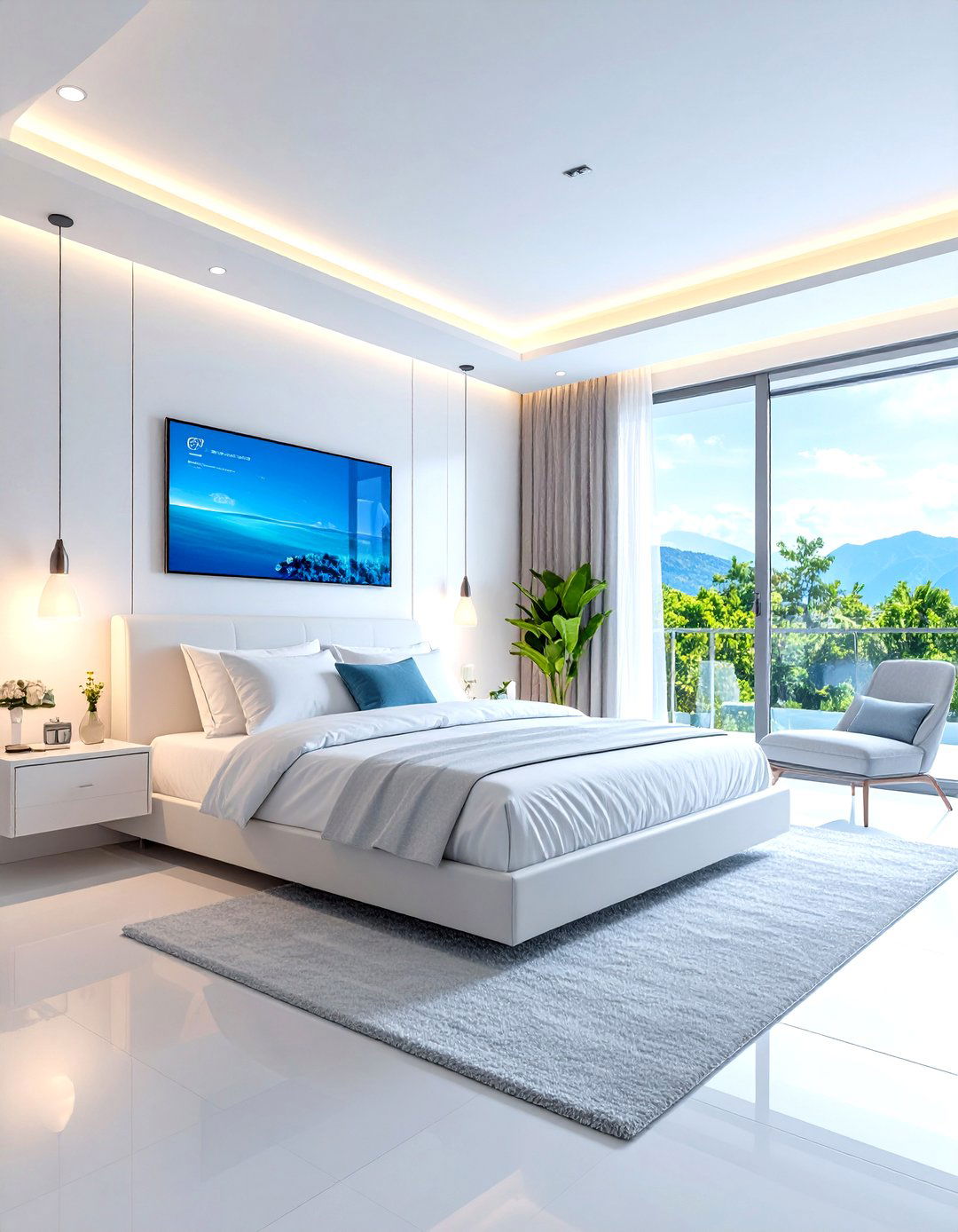 Small White Bedroom High Tech Smart Space - 20 Small White Bedroom Ideas