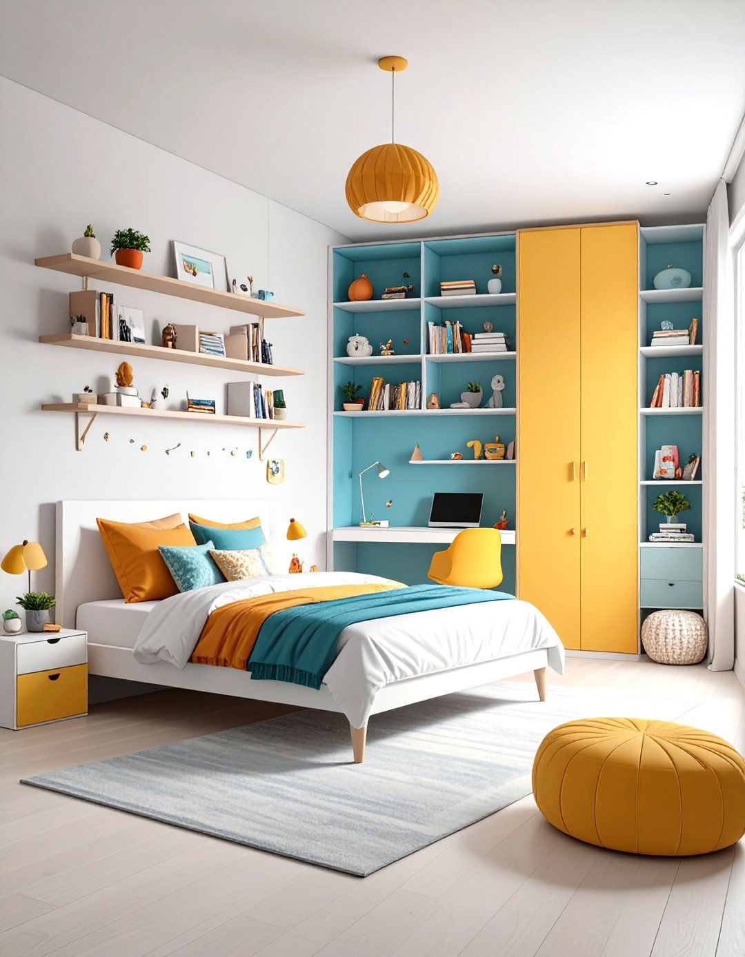 Small White Bedroom Multifunctional Studio Solution - 20 Small White Bedroom Ideas