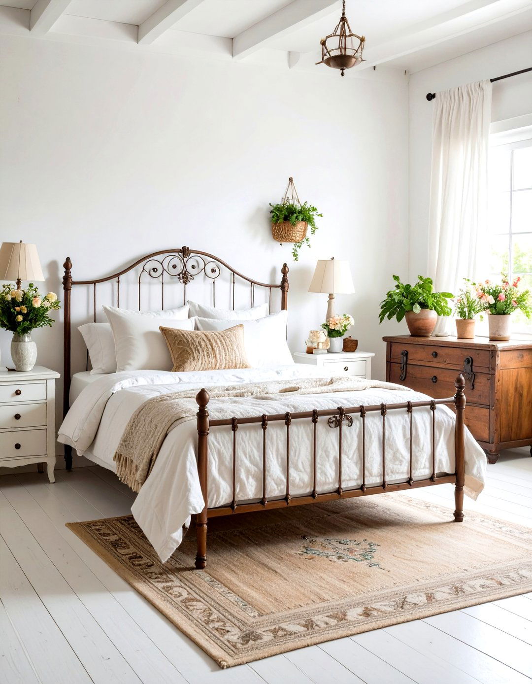 Small White Bedroom Vintage Cottage Romance - 20 Small White Bedroom Ideas