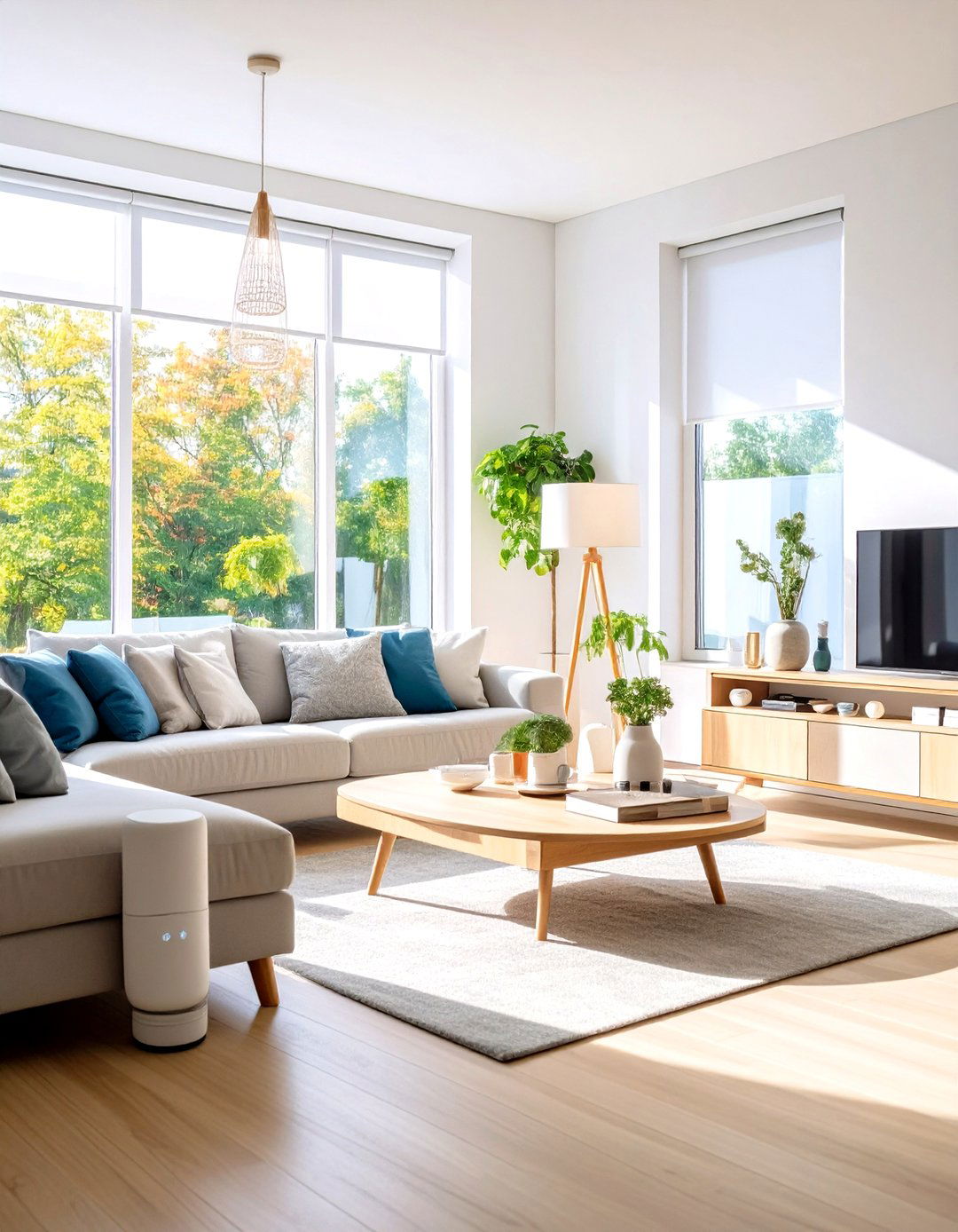 Smart Ambient Tech Enhances Living Room Warmth - 20 Cozy Living Room Ideas