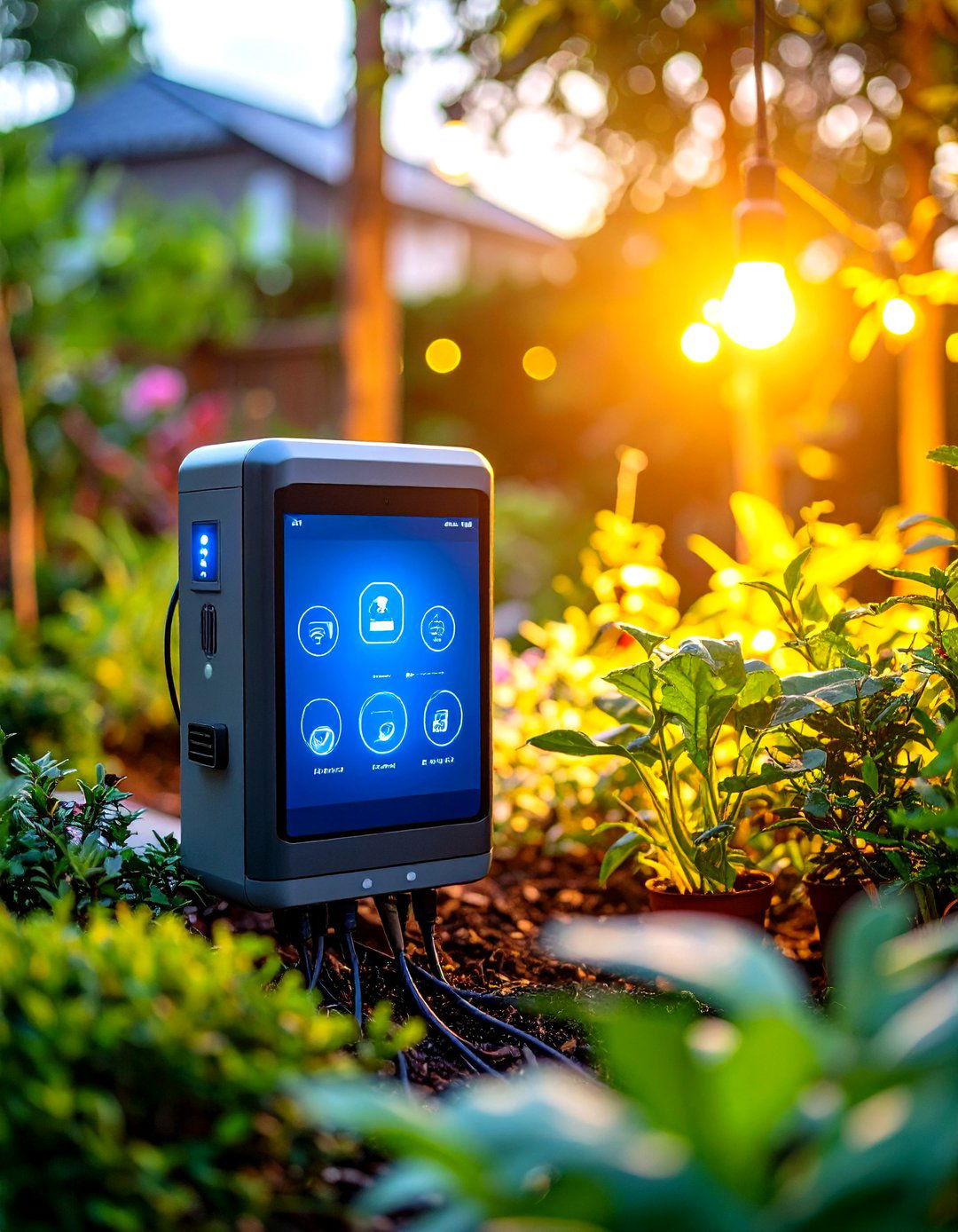Smart App Controlled Garden Lighting - 20 Garden Lighting Ideas
