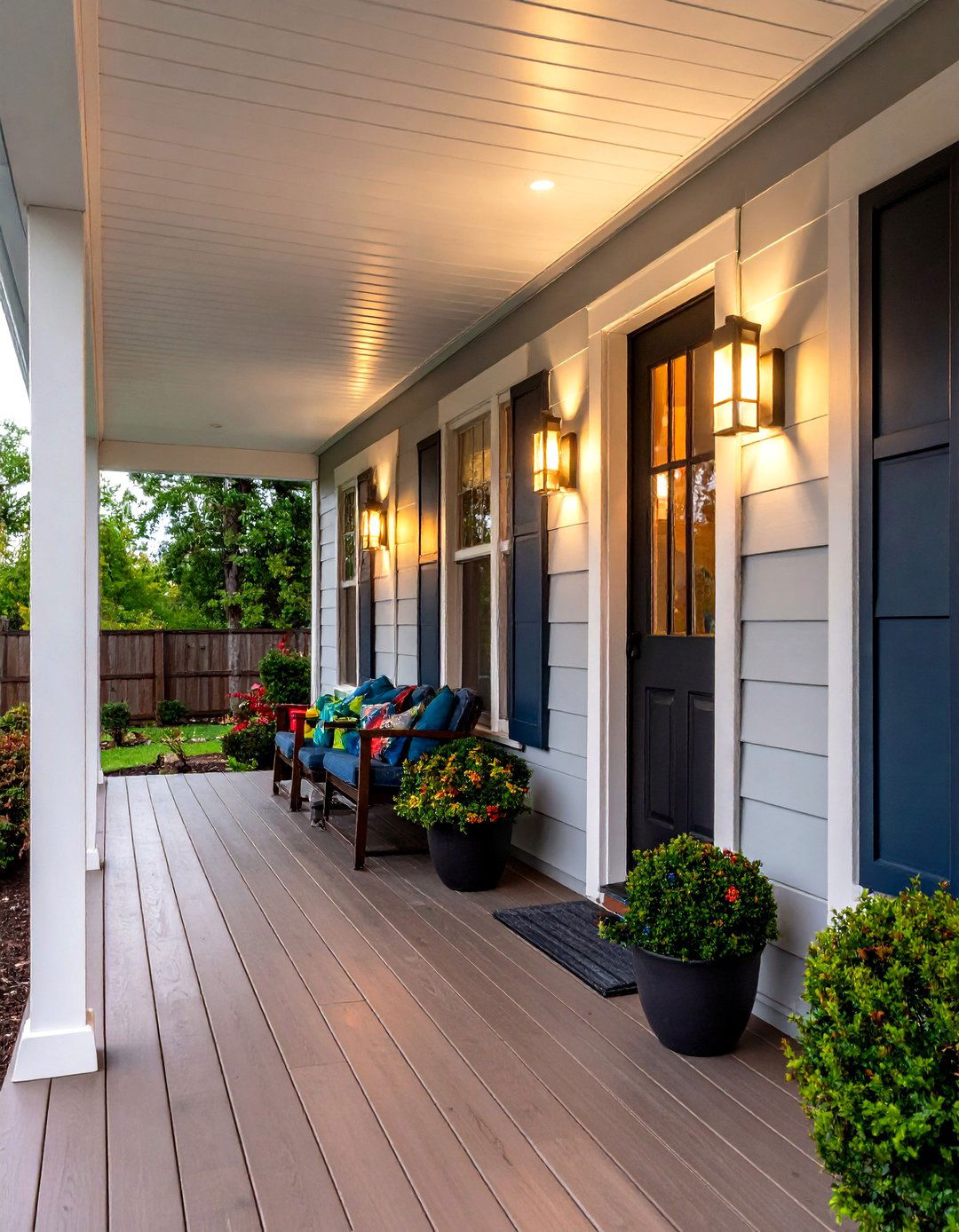Smart App Controlled Porch Lighting Fixtures - 20 Front Porch Lighting Ideas