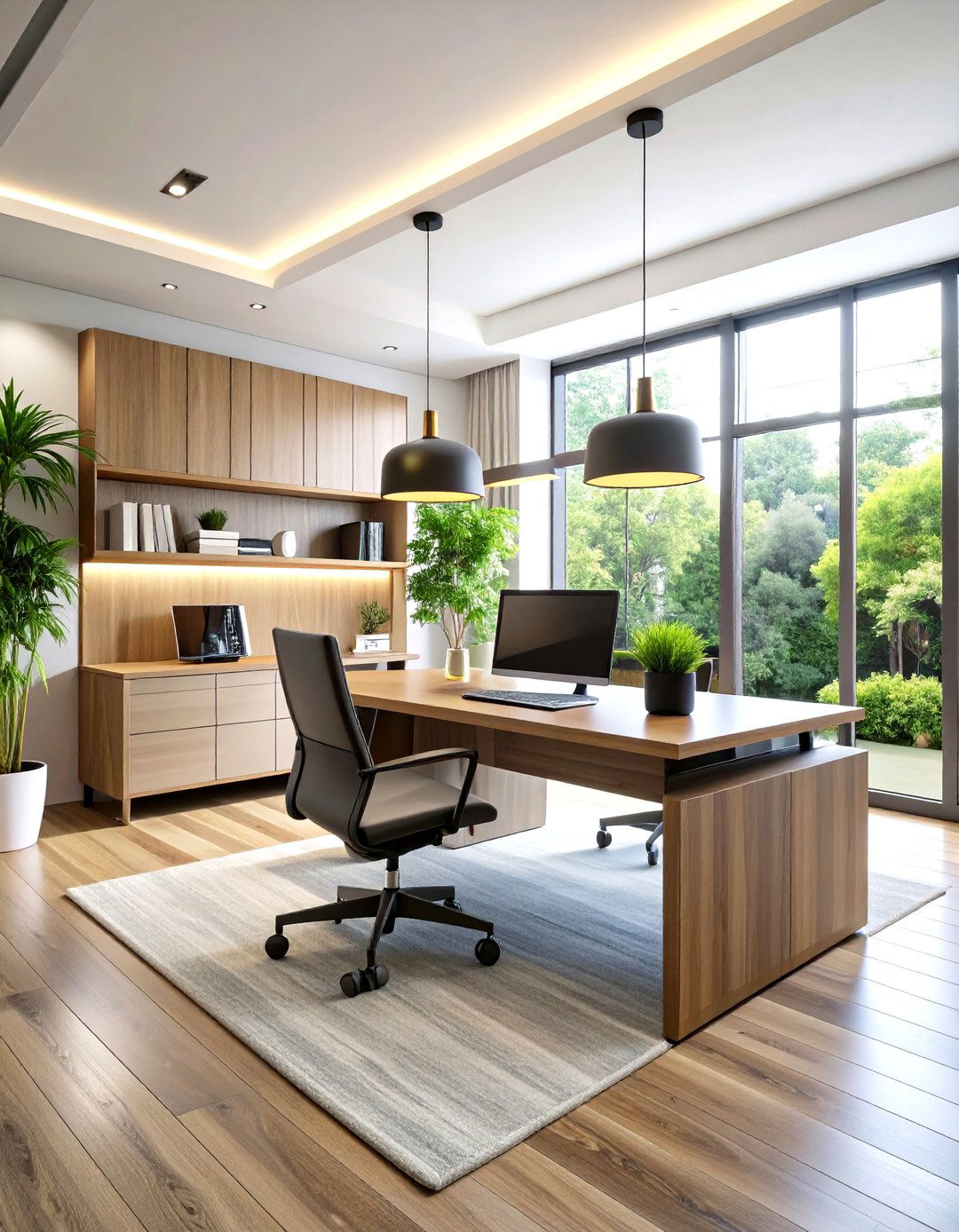 Smart Circadian Lighting for the Home Office - 20 Home Office Decor Ideas