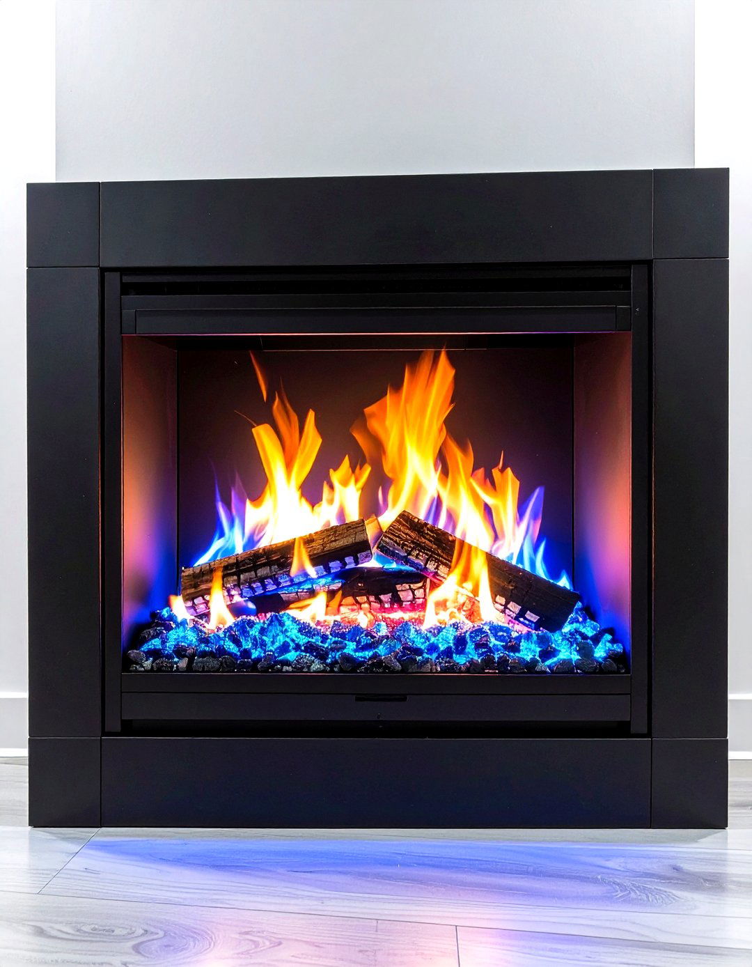 Smart Color Changing Electric Fireplace Inserts - 20 Fireplace Lighting Ideas