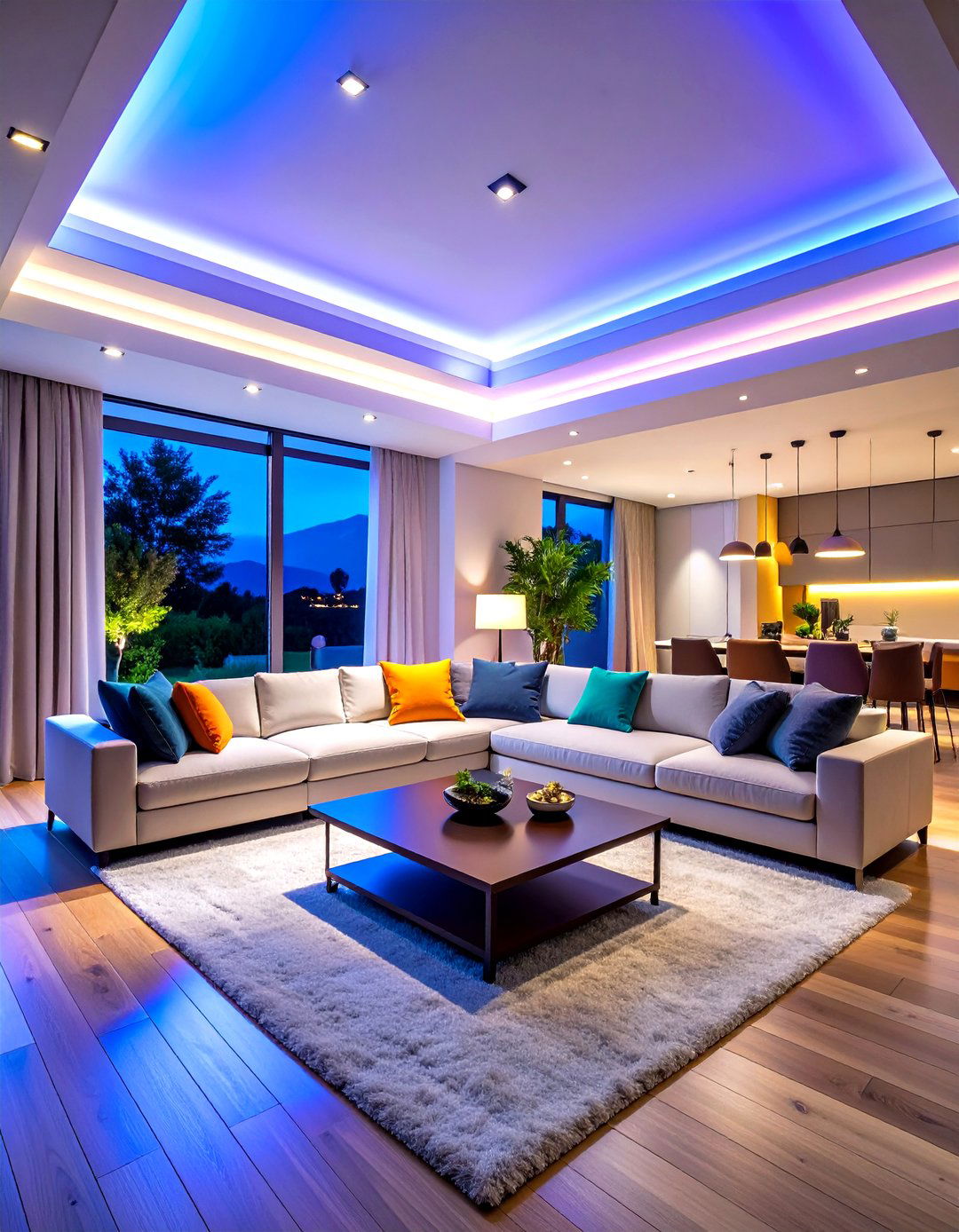 Smart Color Changing Recessed Lighting System - 20 Recessed Lighting Ideas