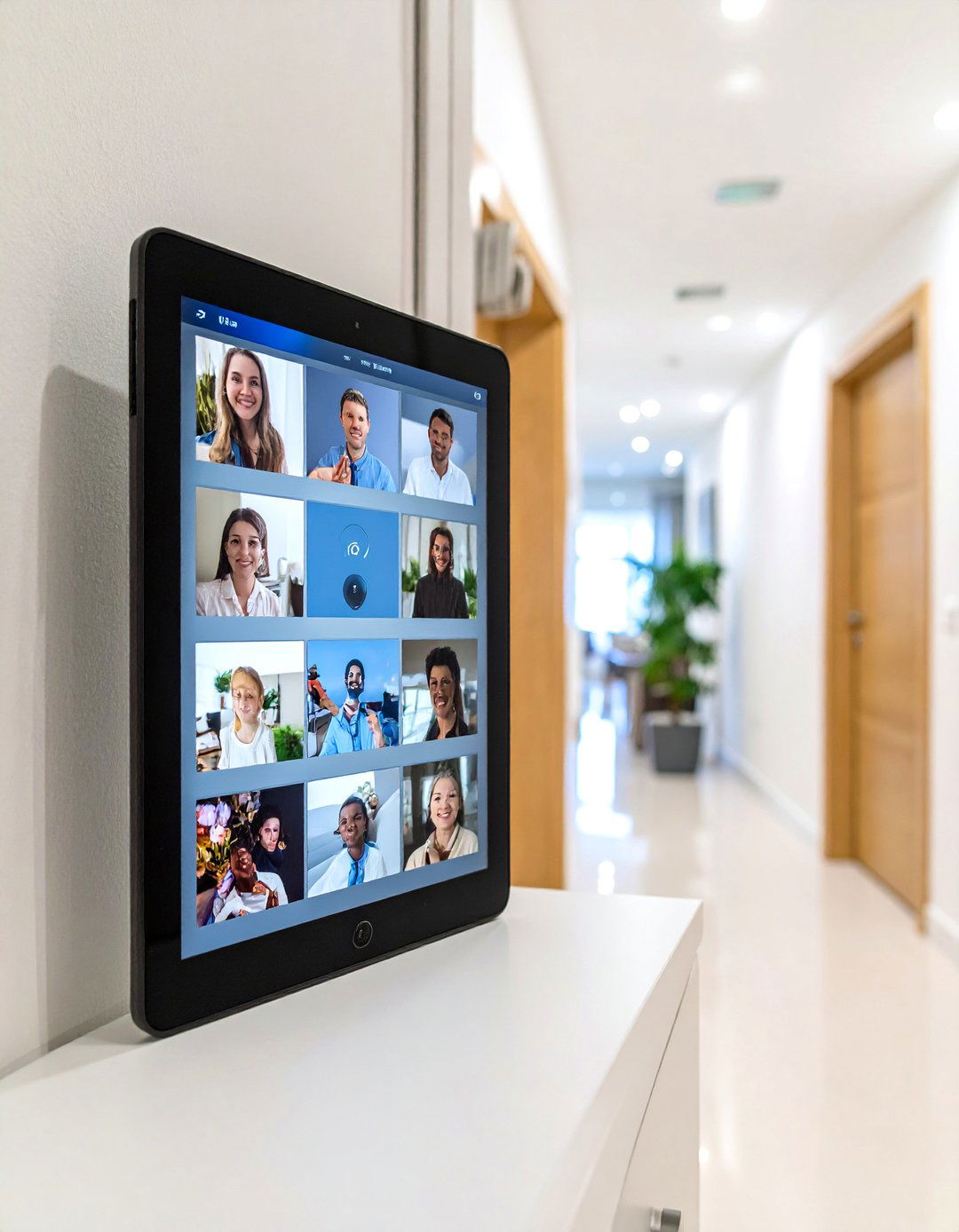 Smart Digital Photo Frame - 20 Hallway Decor Ideas