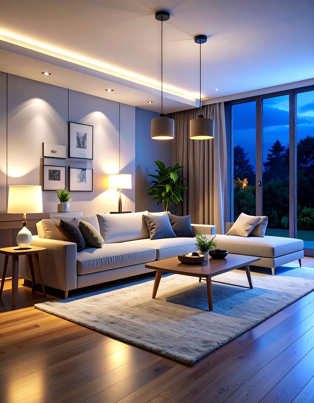 Smart Dimmers Tune Living Room Mood - 20 Dark Living Room Ideas