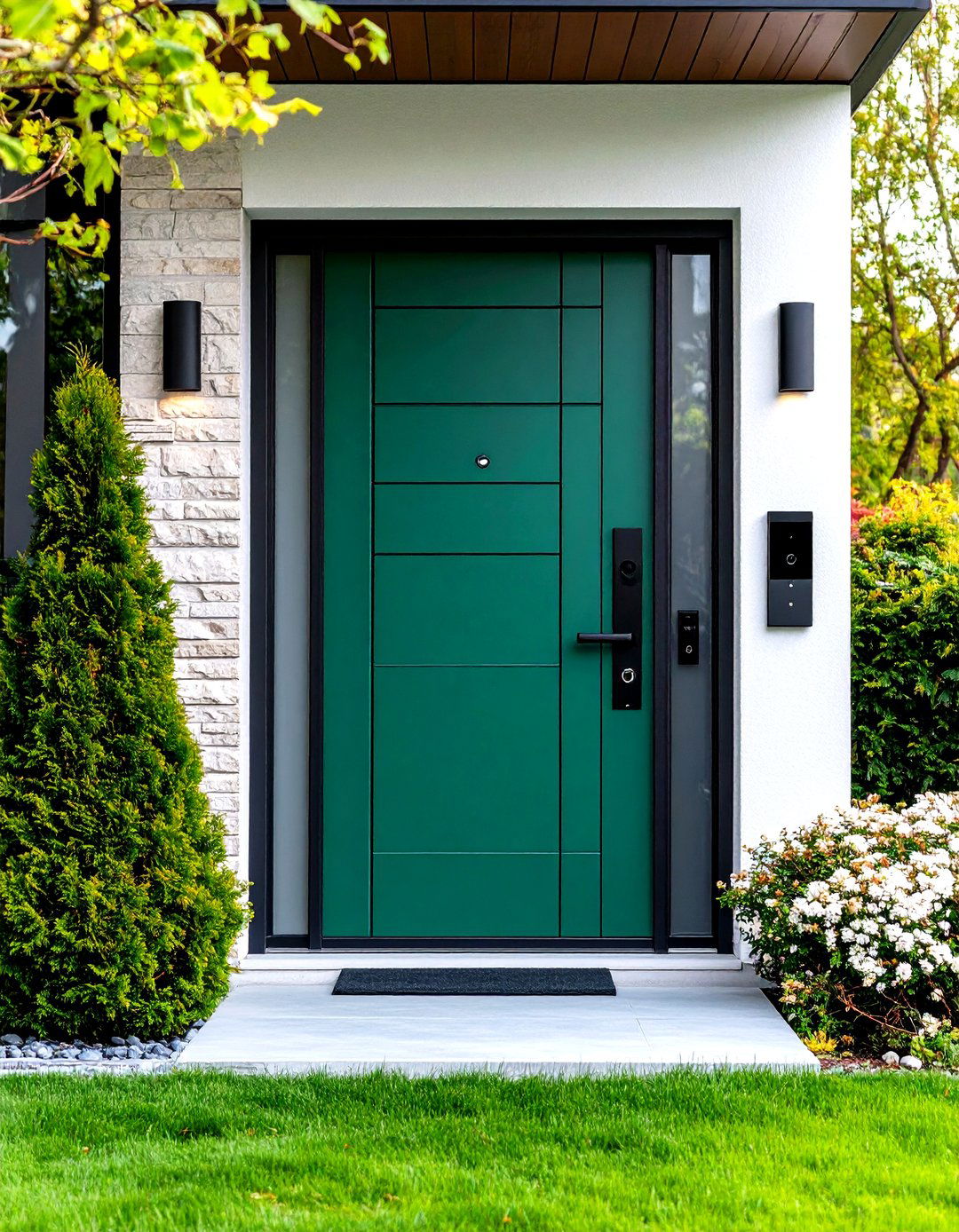 Smart Emerald Entry - 20 Emerald Green Front Door Ideas