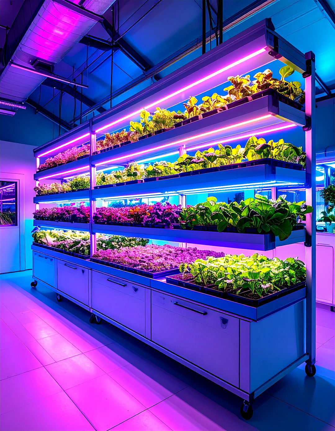 Smart Hydroponic Shelving for Kitchen Greenhouses - 20 Greenhouse Kitchen Design Ideas
