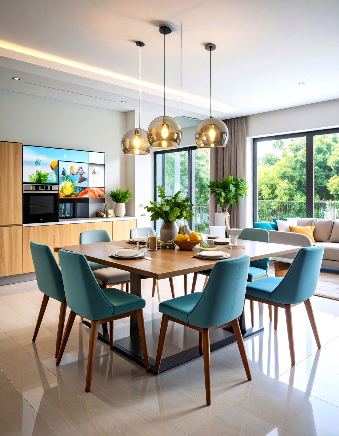 Smart Interactive Mirror Centerpiece - 20 Dining Room Mirror Ideas