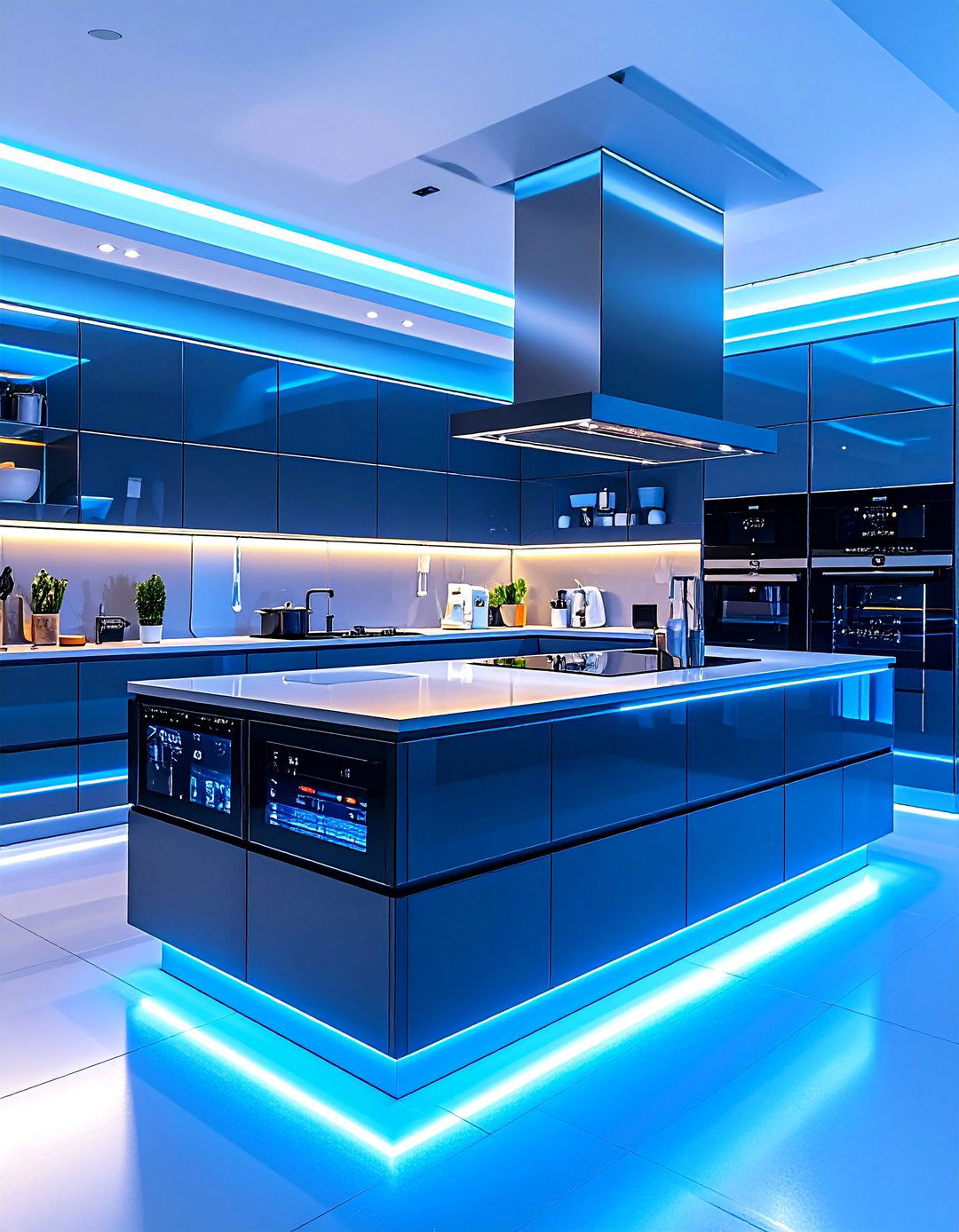 Smart Kitchen Counter Technology Hub - 20 Kitchen Counter Decor Ideas