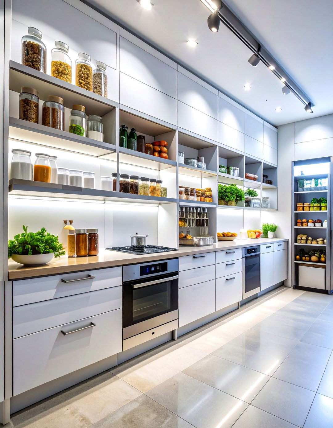 Smart Kitchen Pantry with Technology Integration - 20 Kitchen Pantry Ideas