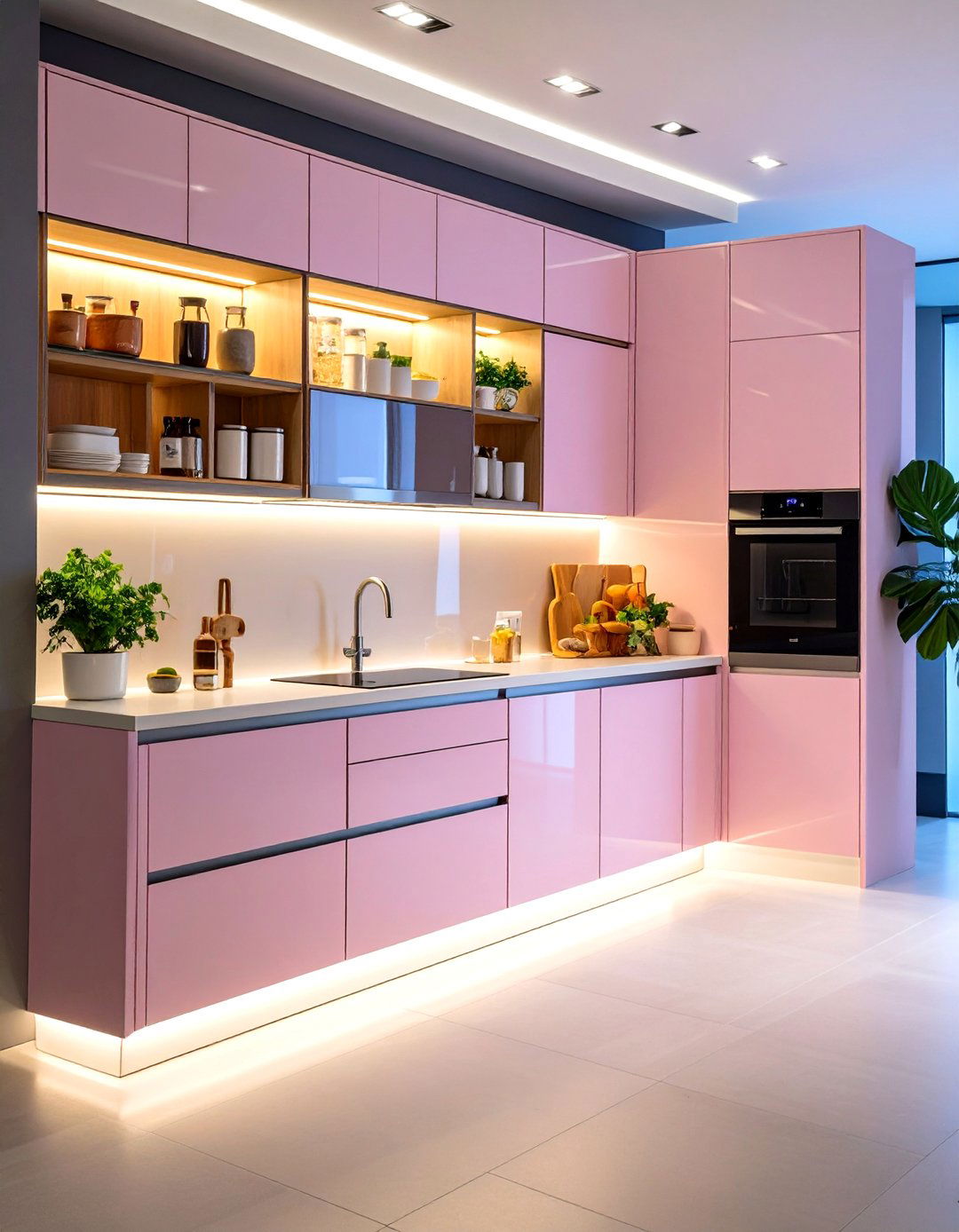 Smart Larder Cupboard with Technology Integration - 20 Larder Cupboard and Pantry Ideas for Your Kitchen
