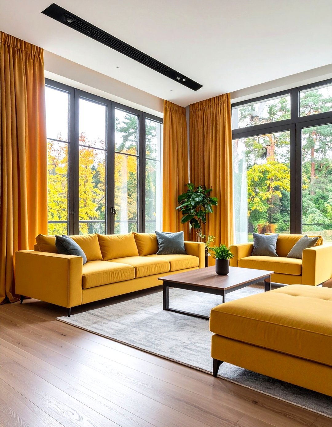 Smart Living Room Curtain System - 20 Living Room Curtain Ideas