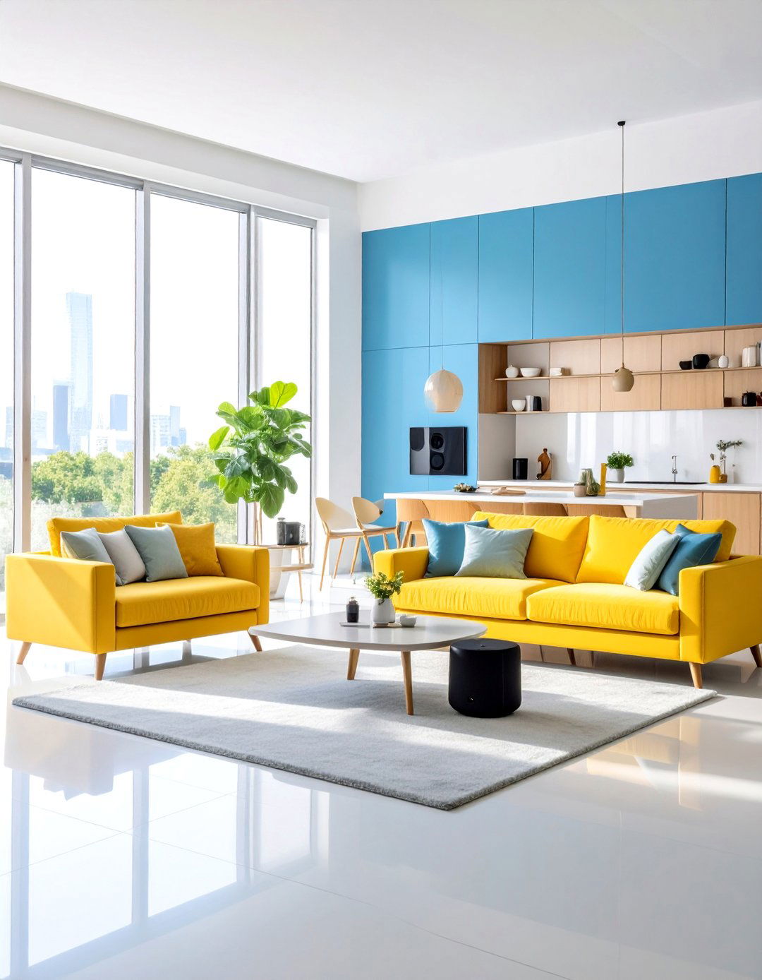 Smart Living Room Design with Integrated Technology - 20 Living Room Design Ideas