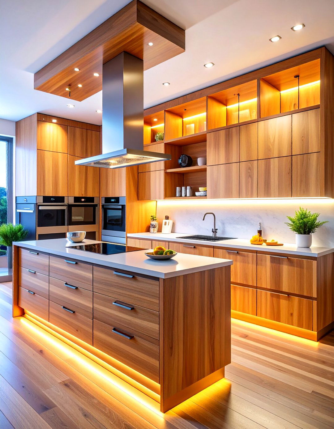 Smart Maple Cabinets with Built In Charging Drawers - 20 Maple Kitchen Cabinets Ideas