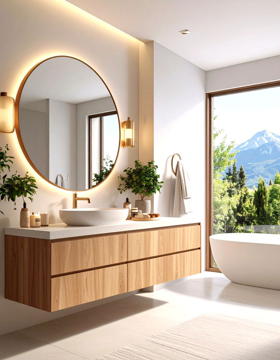 Smart Mirror for Lighting and Fog Control - 20 Guest Bathroom Ideas