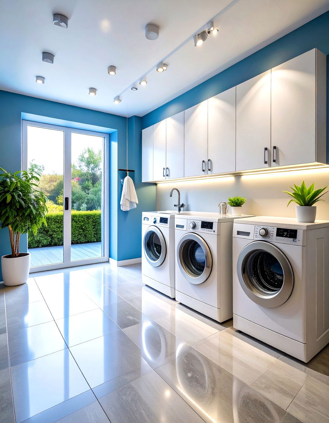 Smart Motion Sensor Laundry Room Lighting Systems - 20 Laundry Room Lighting Ideas