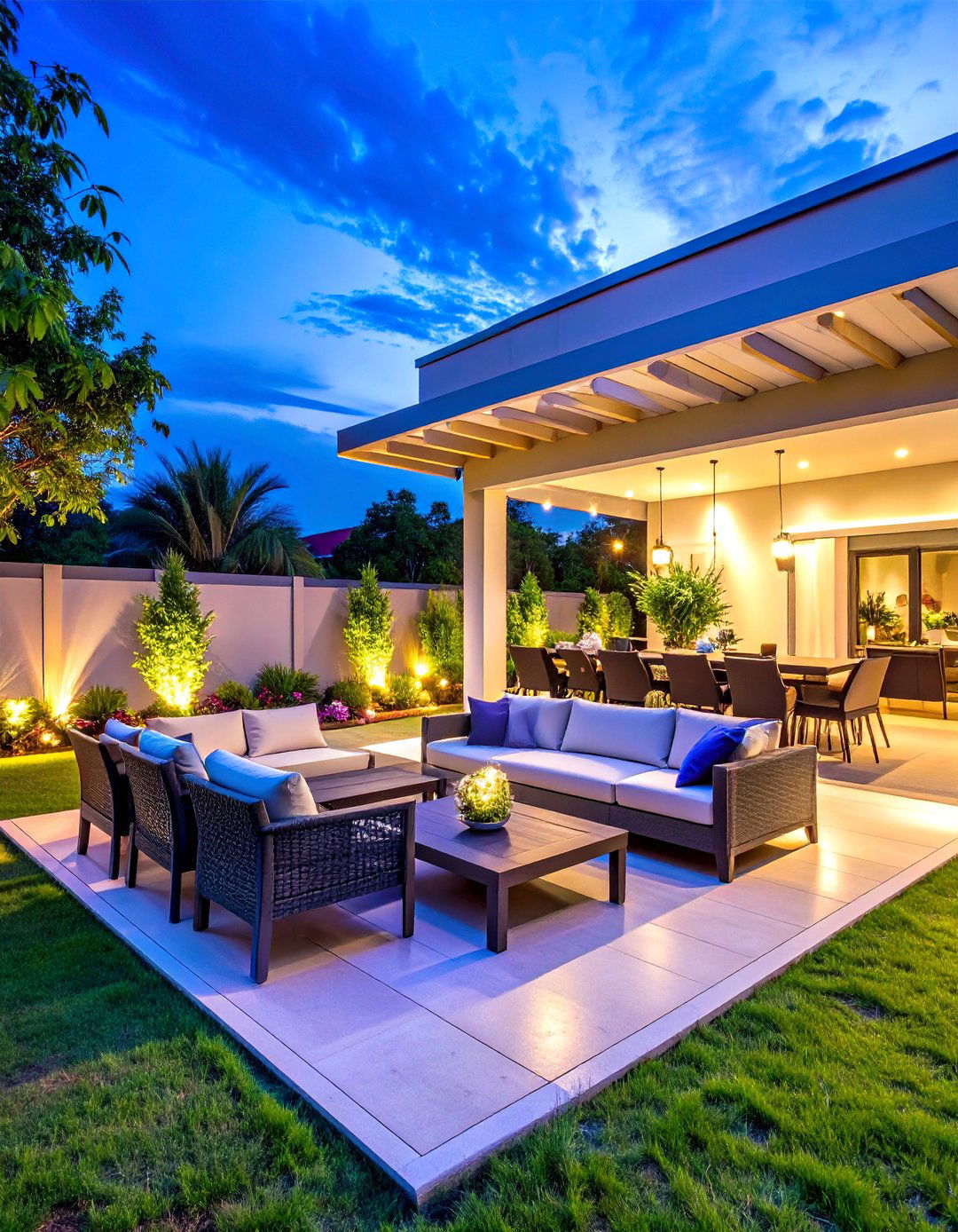 Smart Privacy Patio Technology Hub - 20 Privacy Patio Ideas