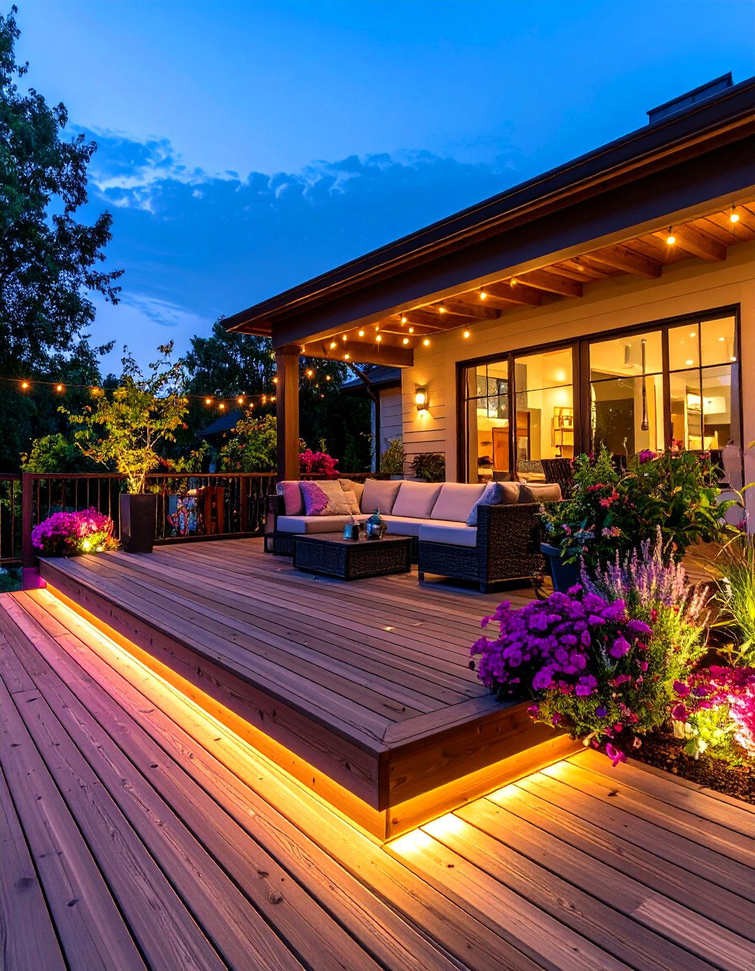 Smart RGB Deck Lighting Scenes - 20 Deck Lighting Ideas