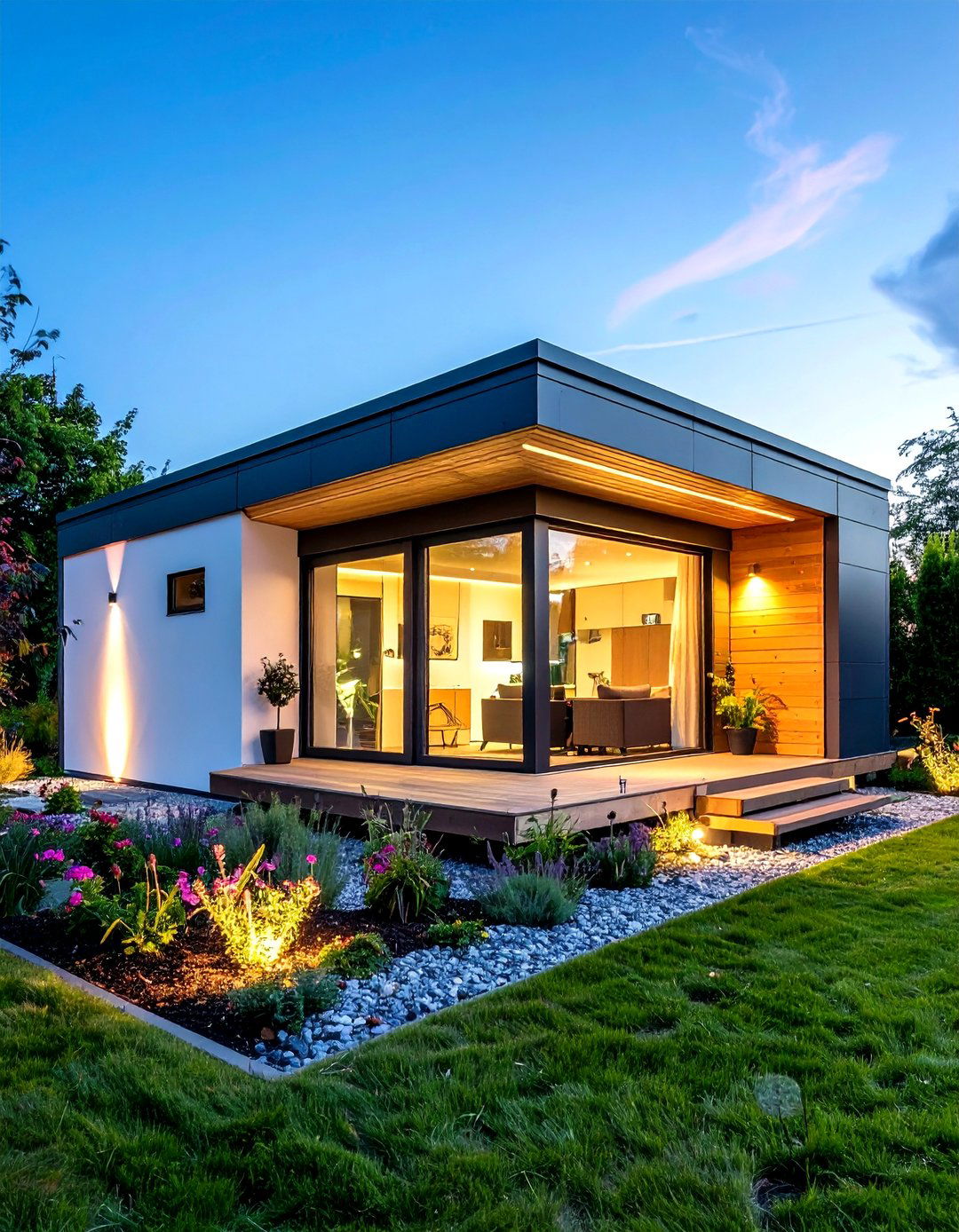 Smart Tech Integrated Garden Office for Effortless Control - 20 Garden Office Ideas