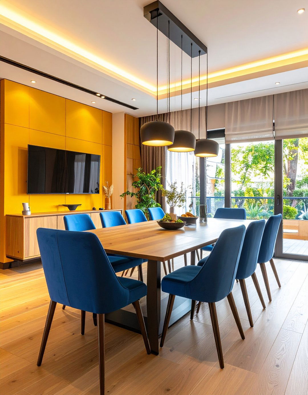 Smart Tech Meets Glam Dining Room - 20 Glam Dining Room Ideas