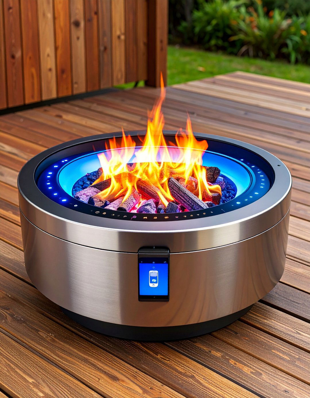 Smart Technology Fire Pit Integration - 20 Fire Pit Ideas
