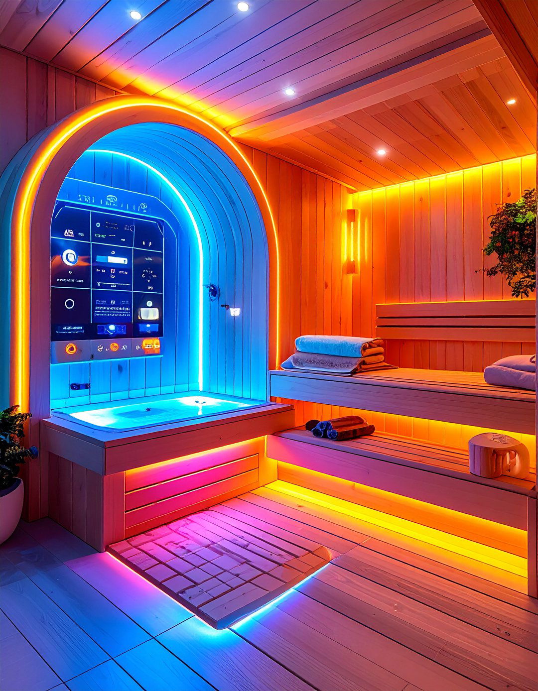 Smart Technology Integration - 20 Sauna Room Design Ideas