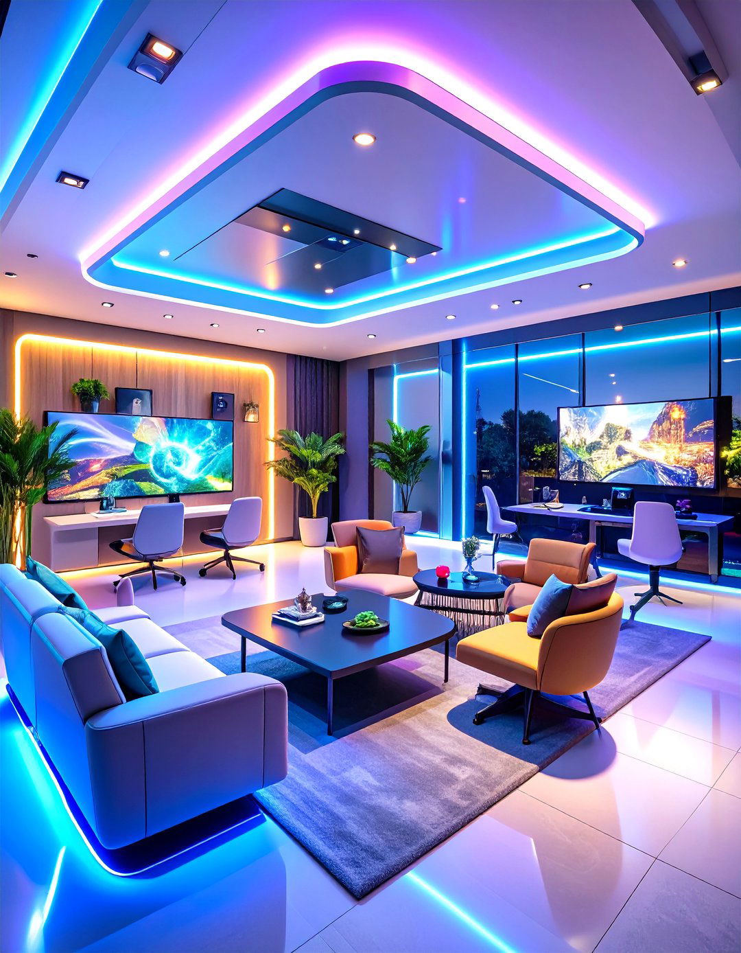 Smart Technology Integration Luxury Game Room Ideas - 20 Luxury Game Room Ideas