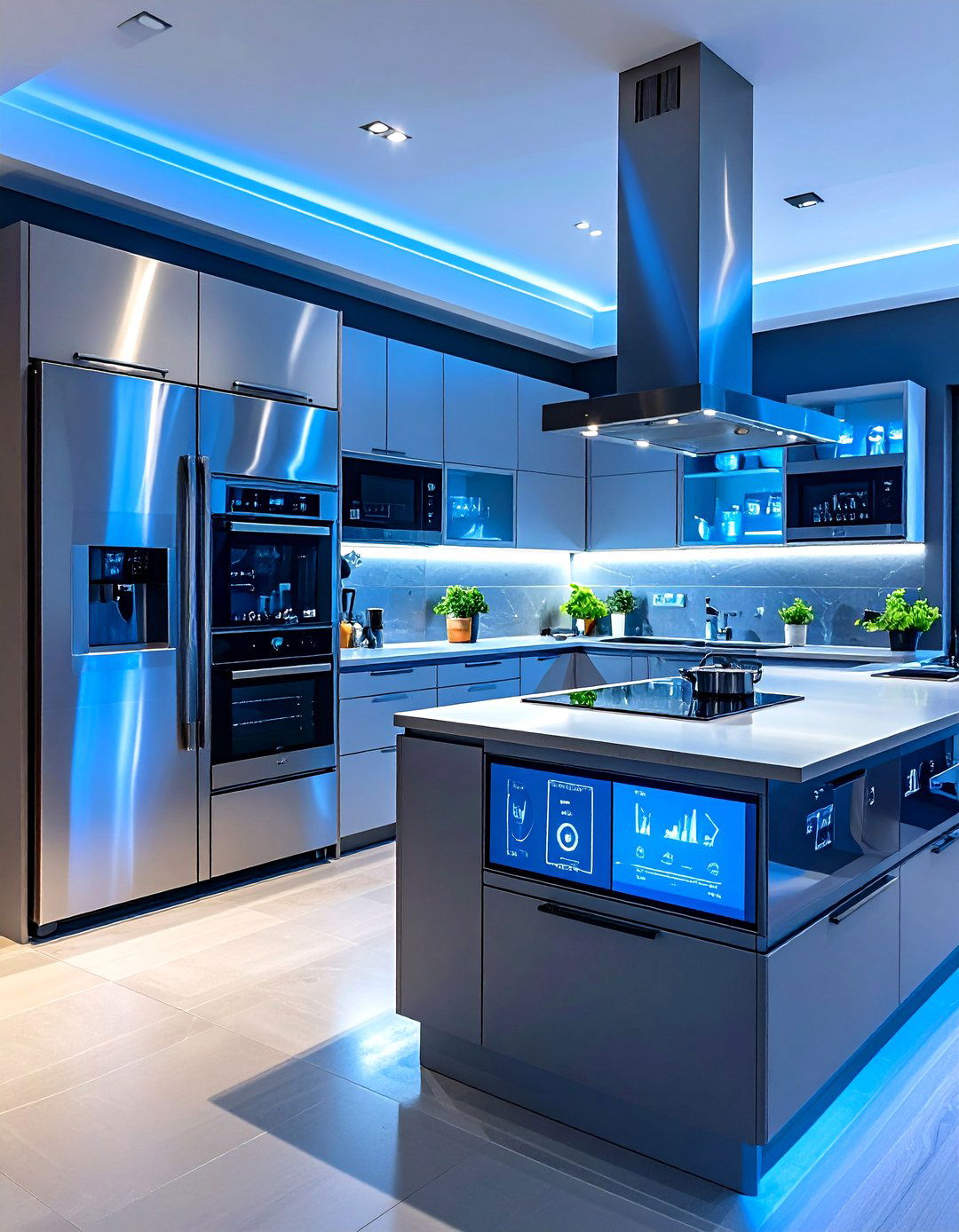 Smart Technology Kitchen With Stainless Steel Appliances - 20 Kitchen With Stainless Steel Appliances