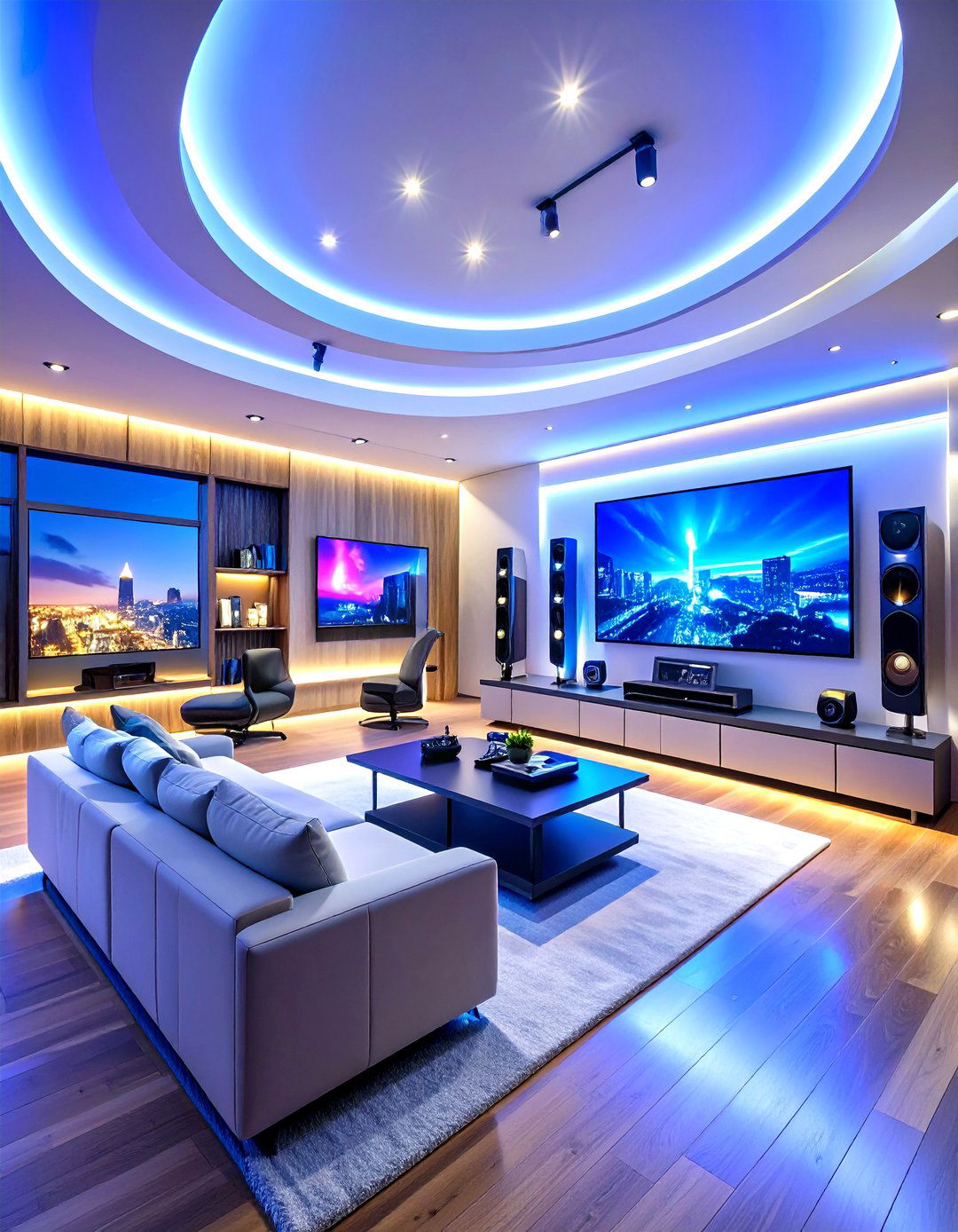 Smart Technology Man Cave Paradise - 20 Luxury Man Cave Ideas