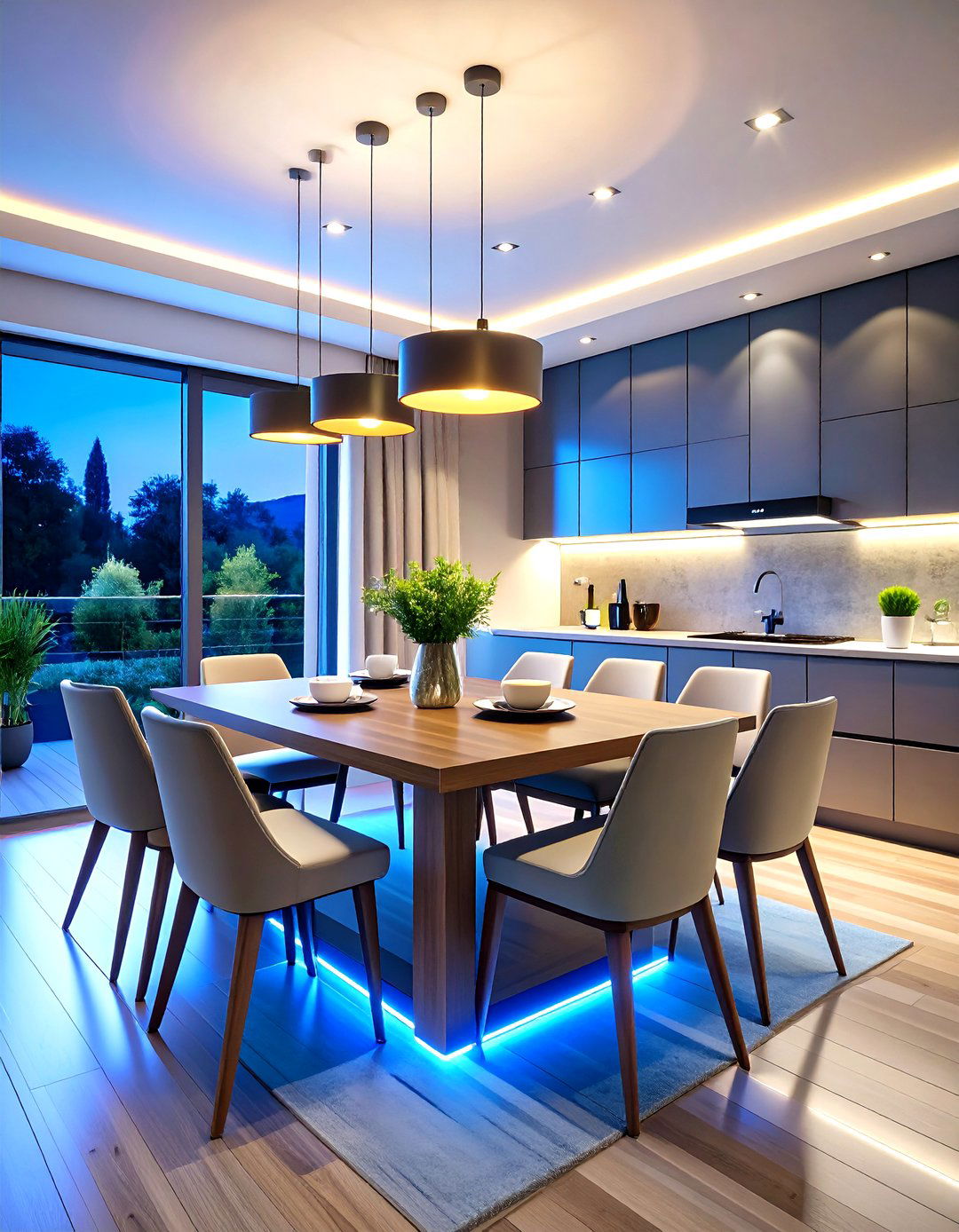 Smart Technology Modern Dining Room Innovation - 20 Modern Dining Room Ideas