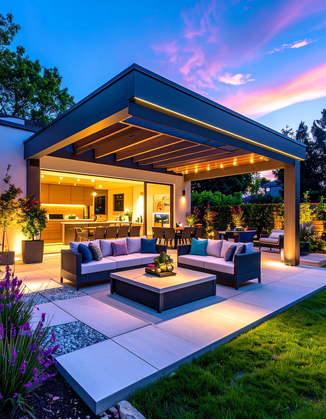 Smart Technology Patio Deck with Automated Features - 20 Patio Deck Ideas