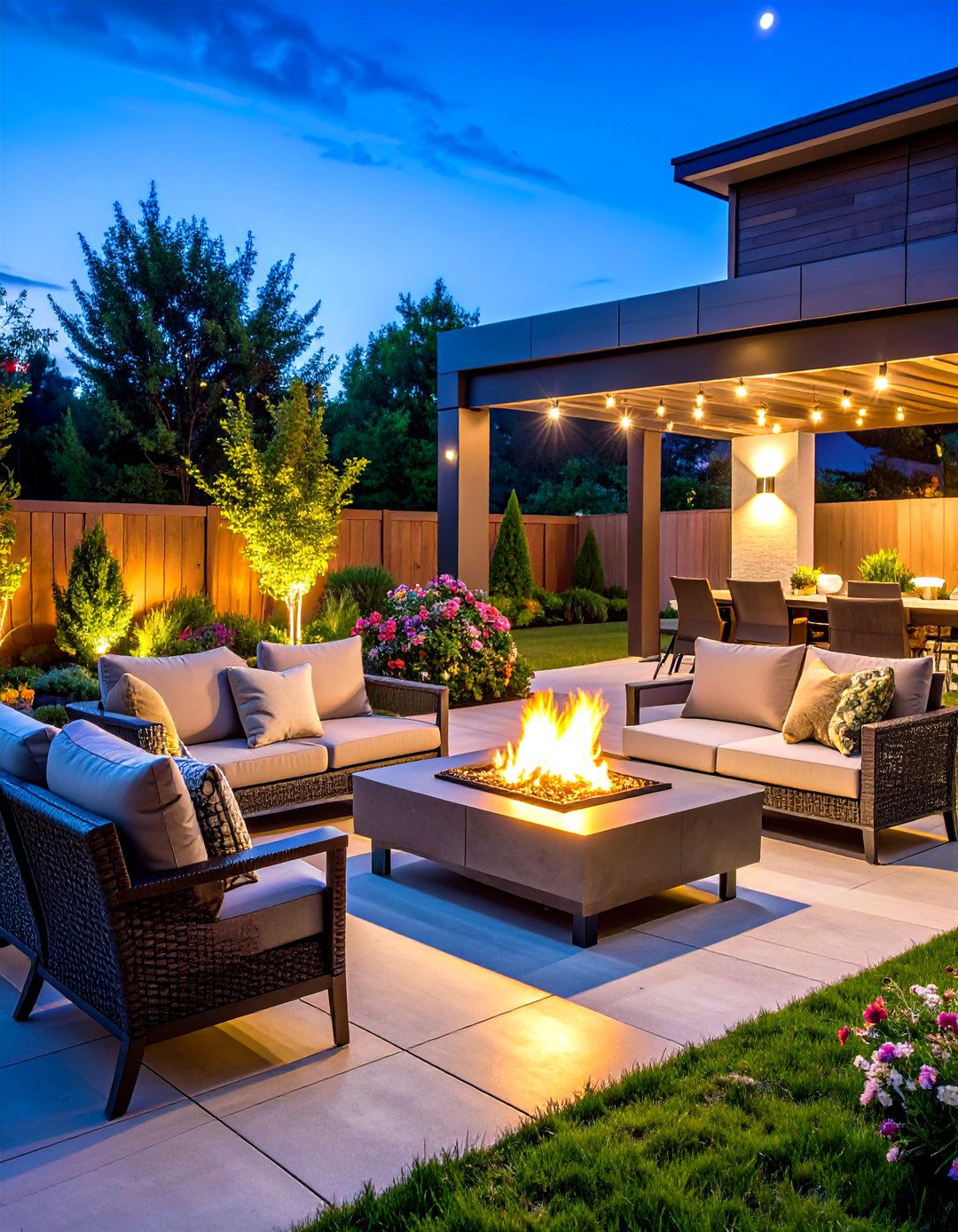 Smart Technology Patio Ideas With Firepit - 20 Patio Ideas With Firepit