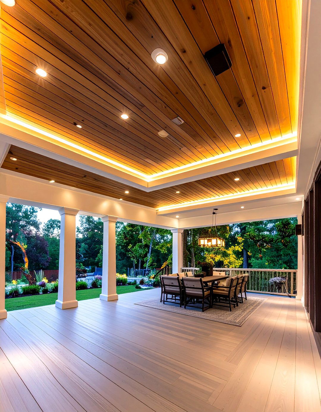 Smart Technology Porch Ceiling - 20 Porch Ceiling Ideas