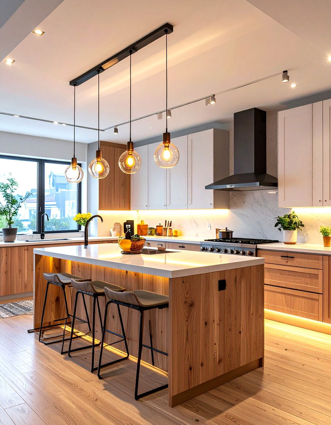 Smart Track Lighting Control System - 20 Kitchen Track Lighting Ideas