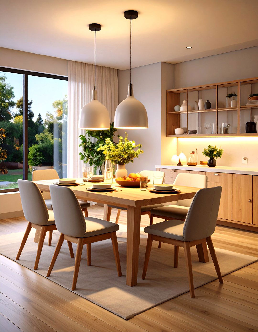 Smart Voice Controlled Dining Room Lighting Scene Presets - 20 Dining Room Lighting Ideas